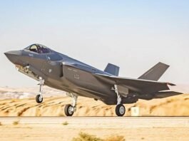 F-35 fighter jet at the Nevatim Air Base in southern Israel