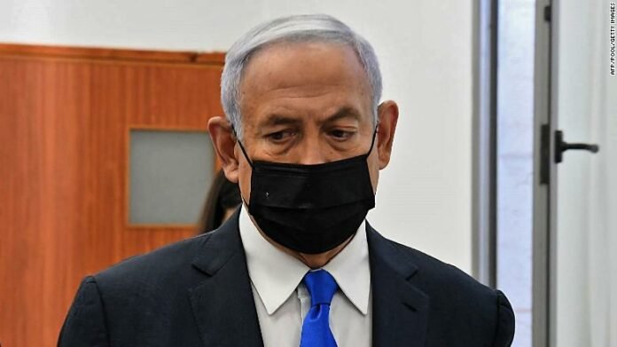 210208030857-benjamin-netanyahu-arrives-at-court-0208-exlarge-169 Israeli Prime Minister Benjamin Netanyahu arrives to a hearing in his corruption trial at the Jerusalem district court, on February 8.