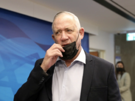 Gantz travelled to the occupied West Bank city of Ramallah for security and economic discussions with 85-year-old Abbas