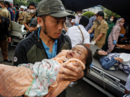 Loved ones crying for help as many stuck under rubble after Indonesia shook with quake