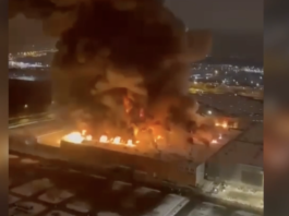 Massive fires at Russian shopping mall