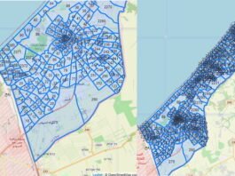 The map serves as a tool to notify Palestinian civilians of active combat zones and will be instrumental in guiding them to safety as the IDF continues its operations against terror organizations in the region