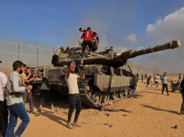 Some 1,200 people were slaughtered, and around 240 others were dragged to Gaza as hostages — mainly civilians — when thousands of Hamas-led terrorists burst into Israel on October 7, rampaging through communities and army bases in the south