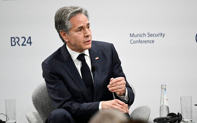 Speaking at the annual Munich Security Conference, Blinken highlighted the genuine efforts of Arab countries to integrate Israel into the region and provide security assurances Speaking at the annual Munich Security Conference, Blinken highlighted the genuine efforts of Arab countries to integrate Israel into the region and provide security assurances