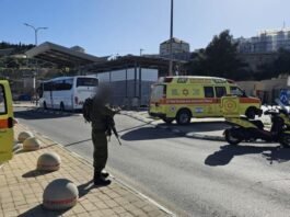 The victims, identified as a 25-year-old man and an 18-year-old woman, sustained light injuries in the assault