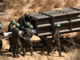 The IDF reported that three launchers, each loaded with 20 rockets aimed at central Israel, were destroyed in the operation