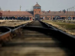 "Palestinian man's visit to Auschwitz: invokes inflammatory rhetoric, urges Jews to return, citing ghettos, invokes Allah's mercy on Palestinians"