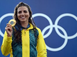 Her triumph in Paris not only secured her a second gold but also made her the first woman to medal in the kayak slalom event in four consecutive Olympics