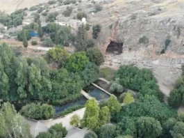 View of the Baneas cave, associated with Pan worship. (Doron Gahali/courtesy)