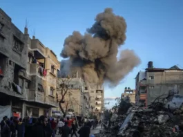 Eyewitnesses and local officials confirmed that the air strike targeted a residential area, reducing buildings to rubble
