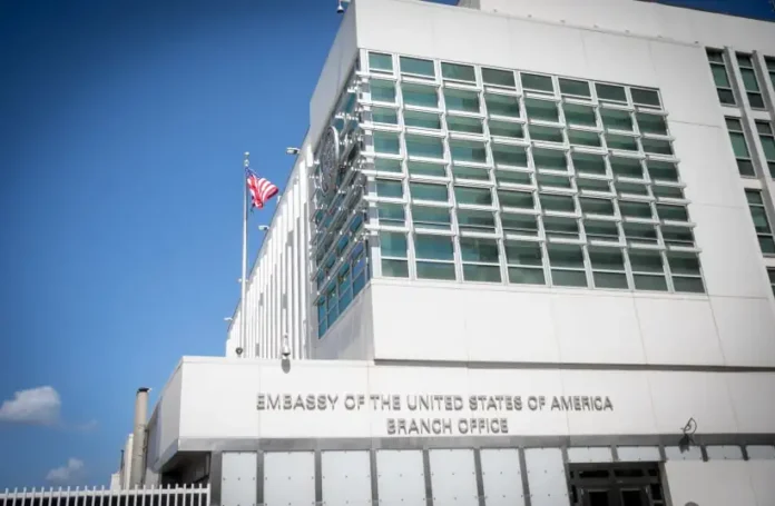 Embassy office in Tel Aviv and made online threats to assassinate former President Donald Trump, NBC News reported on Sunday