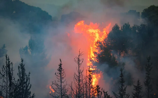 F250430YZ57-640x400 Environmental officials have long warned about the potential for flare-ups in forested areas following wildfires, particularly during Israel’s dry and windy spring season