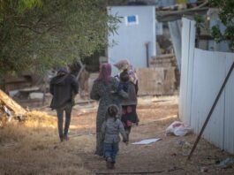 The intruders also allegedly spray-painted graffiti on village walls before Palestinian residents began confronting them