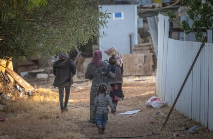 The intruders also allegedly spray-painted graffiti on village walls before Palestinian residents began confronting them The intruders also allegedly spray-painted graffiti on village walls before Palestinian residents began confronting them