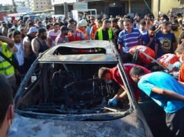 Aftermath of reported Israeli airstrike on home in Wata al-Khiam, southern Lebanon, July 12, 2025