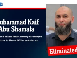 IDF releases image of Hamas terrorist Jihad Najjar abducting Israeli civilian Yarden Bibas during the October 7 attacks on Nir Oz