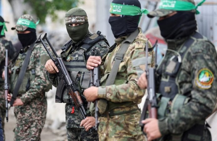 Hamas members attend funeral of senior commander Marwan Issa in central Gaza, February 7, 2025 Hamas members attend funeral of senior commander Marwan Issa in central Gaza, February 7, 2025