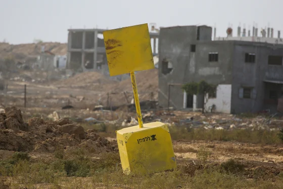 IDF troops secure the Yellow Line area in southern Gaza following repeated infiltration attempts by armed terrorists IDF troops secure the Yellow Line area in southern Gaza following repeated infiltration attempts by armed terrorists