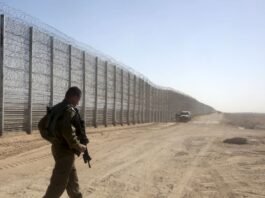 The fence is designed primarily to counter escalating weapons smuggling operations