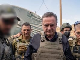 Illustrative image shows Hamas militants amid hostage protests, reflecting ongoing tensions as Israel weighs renewed military action in Gaza